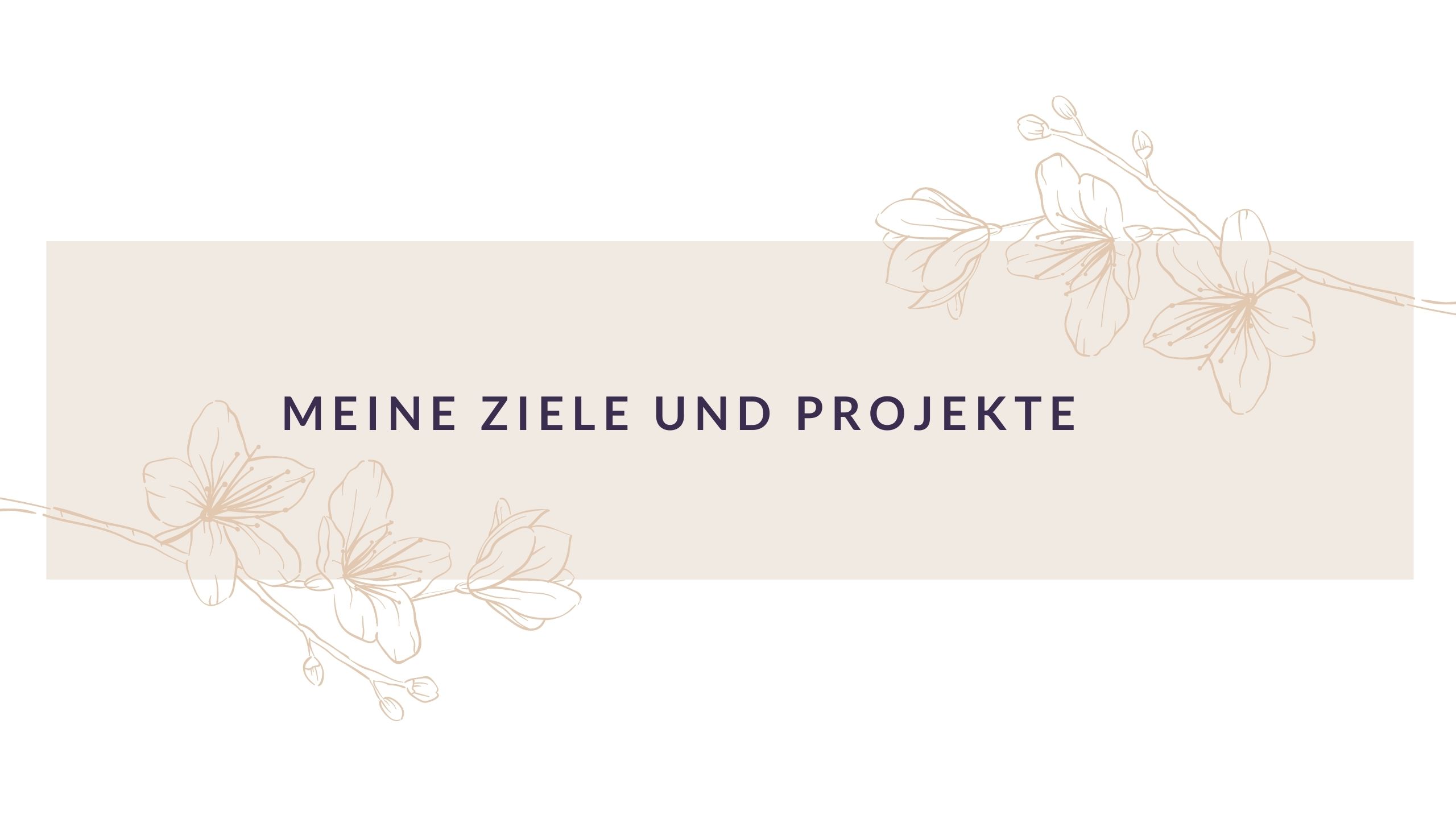 Read more about the article Meine Ziele und Projekte